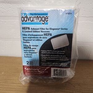 Kenmore EF-1 HEPA Vacuum Exhaust Filters (2-Pack)